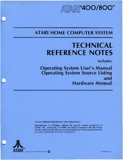 atari CO16555 Atari Home Computer Technical Reference Notes 1982  atari 400_800 CO16555_Atari_Home_Computer_Technical_Reference_Notes_1982.pdf