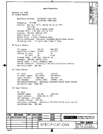 Keithley PCM2ACCESS 500RevA DocSpec  Keithley 500 PCM2ACCESS_500RevA_DocSpec.pdf