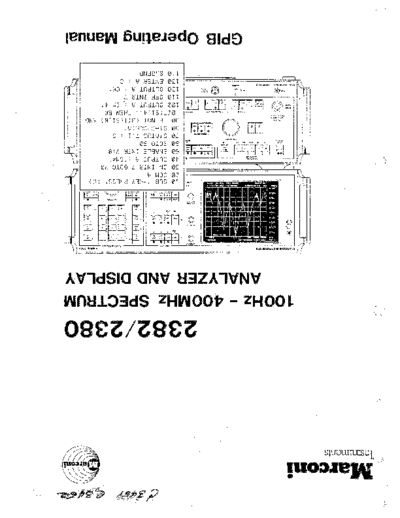 Marconi MARCONI 2382 2380 GPIB Operating  Marconi MARCONI 2382_2380 GPIB Operating.pdf