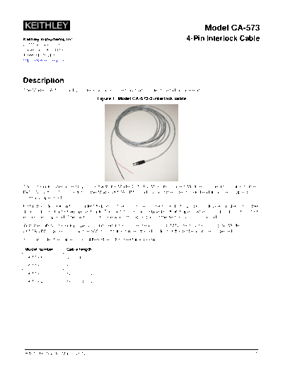 Keithley PA-1039 (A - Mar 2012)(CA-573)  Keithley Cable PA-1039 (A - Mar 2012)(CA-573).pdf