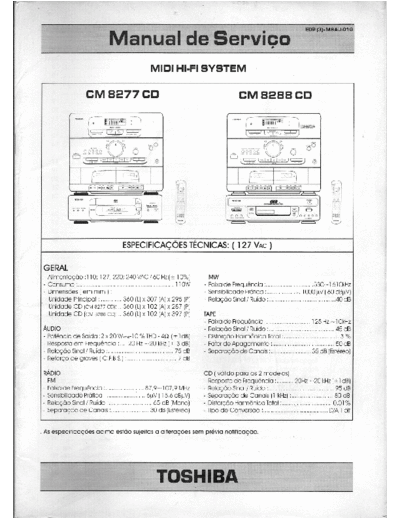 TOSHIBA ESQ+CM8288-CD  TOSHIBA Audio CM-8277CD ESQ+CM8288-CD.pdf