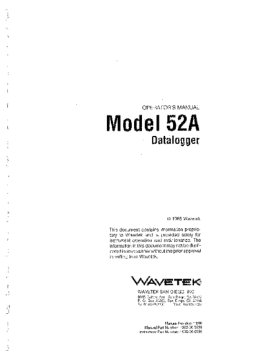 Wavetek WAV 52A Operator  Wavetek WAV 52A Operator.pdf