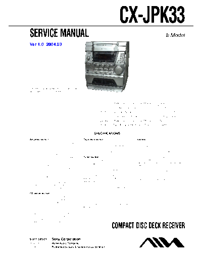 AIWA AIWA CX-JPK33 s.m  AIWA Audio CX-JPK33 AIWA_CX-JPK33_s.m.pdf