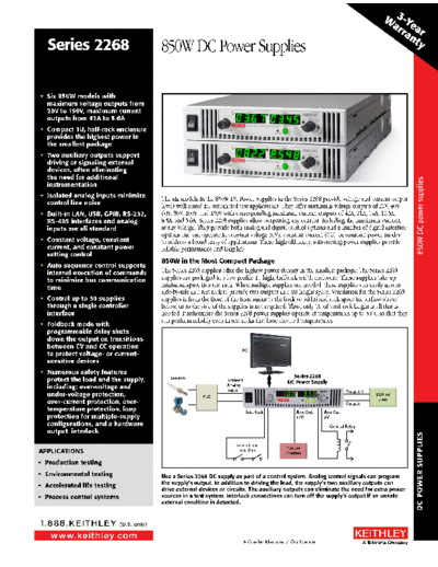 Keithley 2268 DataSheet  Keithley 2268 2268 DataSheet.pdf