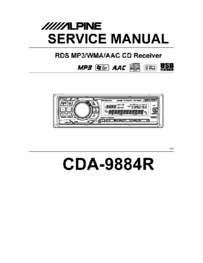 ALPINE Alpine CDA-9884R  ALPINE Car Audio CDA-9884R Alpine_CDA-9884R.pdf