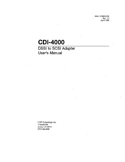 cmd CDI-4000 DSSI SCSI Apr93  cmd CDI-4000_DSSI_SCSI_Apr93.pdf