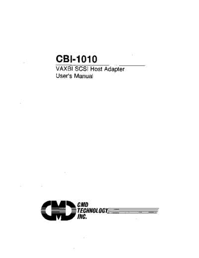 cmd CBI-1010 VAXBI SCSI Jun93  cmd CBI-1010_VAXBI_SCSI_Jun93.pdf