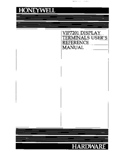 honeywell CP92-01A VIP7201refMan Jul83  honeywell terminal CP92-01A_VIP7201refMan_Jul83.pdf