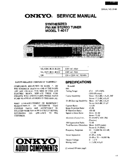 ONKYO hfe onkyo t-4017 service  ONKYO Audio T-4017 hfe_onkyo_t-4017_service.pdf