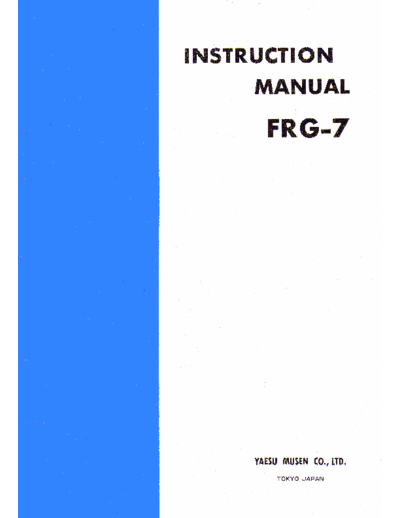 YAESU frg-7-instruction-manual  YAESU FRG7 frg-7-instruction-manual.pdf