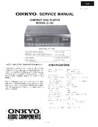 ONKYO Onkyo-C-30-Service-Manual  ONKYO Audio C-30 Onkyo-C-30-Service-Manual.pdf