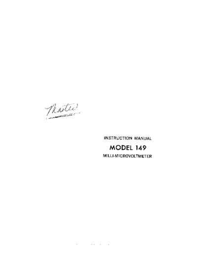 Keithley 149(Model149Microvoltmeter)  Keithley 149 149(Model149Microvoltmeter).pdf