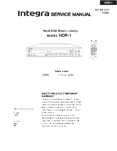 ONKYO hfe onkyo integra hdr-1 service en  ONKYO Audio Integra HDR-1 hfe_onkyo_integra_hdr-1_service_en.pdf