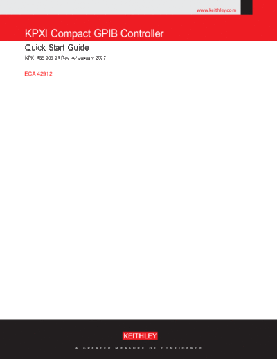 Keithley KPXI-488-903 (A - Jan 2007)(QSG)  Keithley KPXI KPXI-488-903 (A - Jan 2007)(QSG).pdf