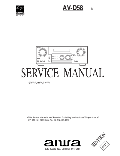 AIWA hfe aiwa av-d58 service revised  AIWA Audio AV-D58 hfe_aiwa_av-d58_service_revised.pdf