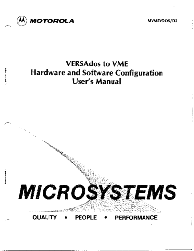 motorola MVMEVDOS D2 VMEHwSwConf May85  motorola 68000 versados MVMEVDOS_D2_VMEHwSwConf_May85.pdf