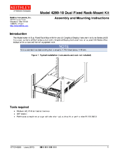 Keithley 071314300 (June 2013)(Model 4299-10)  Keithley Kits 071314300 (June 2013)(Model 4299-10).pdf