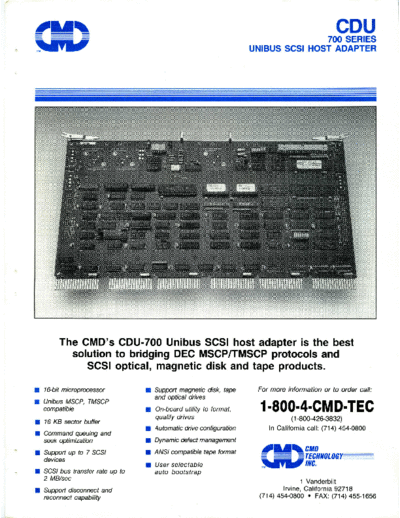 cmd CDU-700 Brochure  cmd CDU-700_Brochure.pdf