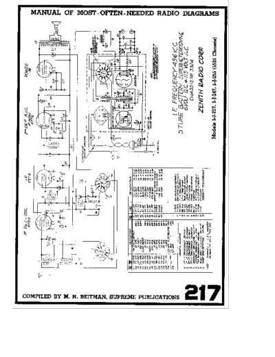 ZENITH 5-J-217 5-J-247 5-J-255  ZENITH Audio Zenith 5-J-217 5-J-247 5-J-255.pdf