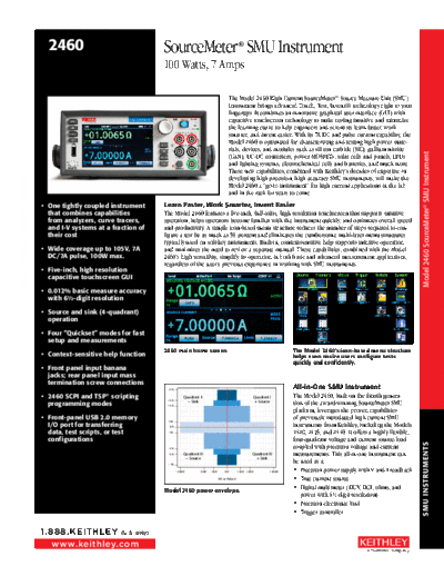 Keithley 2460 DataSheet  Keithley 2460 2460 DataSheet.pdf