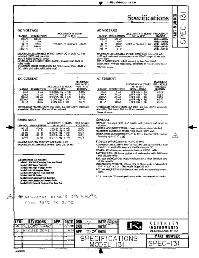 Keithley 131RevB DocSpec  Keithley 131 131RevB_DocSpec.pdf