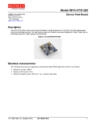 Keithley PA-1064 (B-Oct 2012)(8010-DTB-220)  Keithley 8010 PA-1064 (B-Oct 2012)(8010-DTB-220).pdf