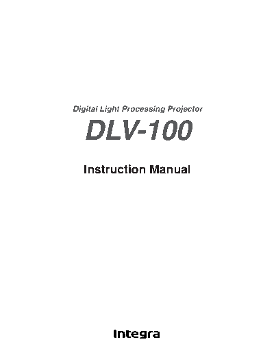 ONKYO dlv100 149  ONKYO Projector DLV-100 dlv100_149.pdf
