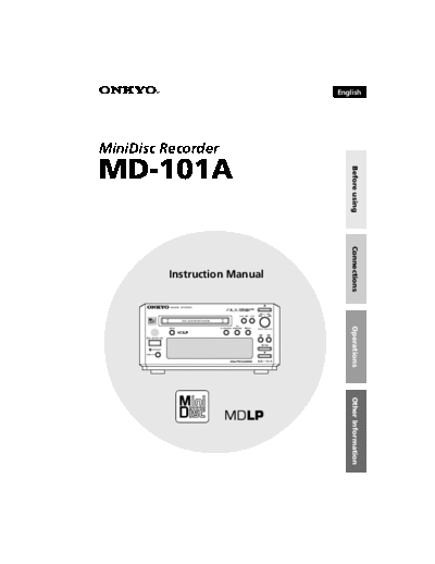 ONKYO hfe onkyo md-101a en  ONKYO Audio MD-101A hfe_onkyo_md-101a_en.pdf