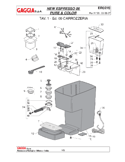 GAGGIA er0270 rev.00[1]  GAGGIA New espresso er0270_rev.00[1].pdf