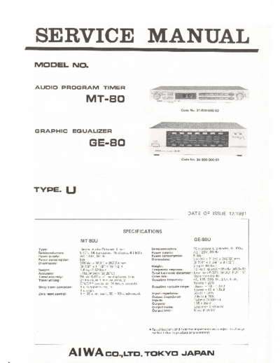 AIWA Aiwa-MT-80-Service-Manual  AIWA Audio MT-80 Aiwa-MT-80-Service-Manual.pdf