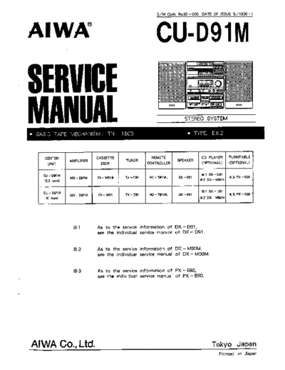 AIWA hfe   cu-d91m service  AIWA Audio CU-D91M hfe_aiwa_cu-d91m_service.pdf