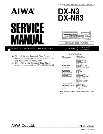 AIWA hfe aiwa dx-n3 nr3 service en  AIWA Audio DX-N3 hfe_aiwa_dx-n3_nr3_service_en.pdf