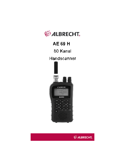 ALBRECHT albrecht ae69h - servis manual  ALBRECHT Audio albrecht_ae69h_-_servis_manual.pdf