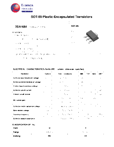 Transys 2sa1664  . Electronic Components Datasheets Active components Transistors Transys 2sa1664.pdf