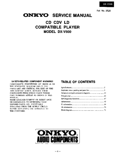 ONKYO hfe onkyo dx-v500 service en  ONKYO DVD DX-V500 hfe_onkyo_dx-v500_service_en.pdf