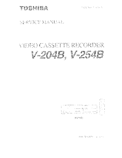 TOSHIBA V204B V254B  TOSHIBA Video V-204B V204B V204B_V254B.pdf