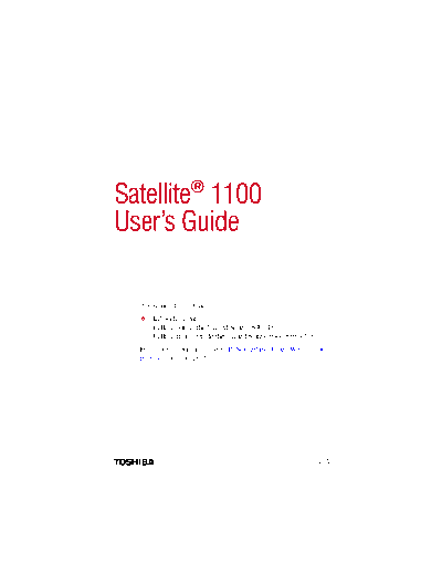 TOSHIBA SATELLITE 1100 USER GUIDE  TOSHIBA Laptop SATELLITE 1100 USER GUIDE.pdf