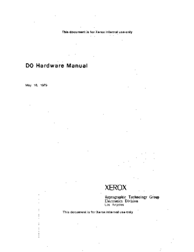 xerox D0 HardwareMan  xerox dolphin D0_HardwareMan.pdf