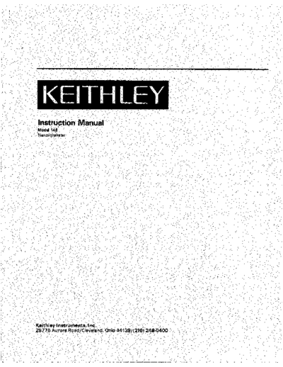 Keithley 29029(Model148 Voltmeter)  Keithley 148 29029(Model148_Voltmeter).pdf