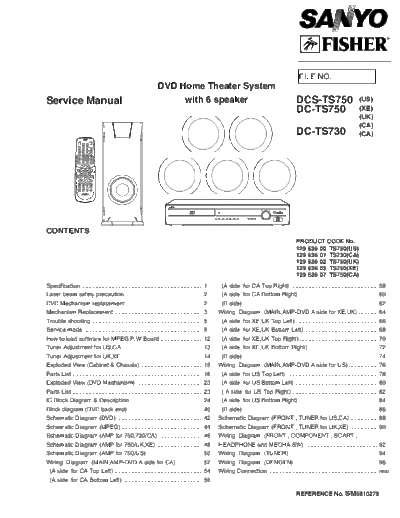 Sanyo Sanyo DC-TS750 DC-TS730 DCS-TS750 [SM]  Sanyo Monitor Sanyo_DC-TS750_DC-TS730_DCS-TS750_[SM].pdf