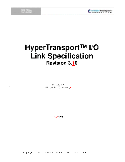 AMD HyperTransport IO Link Specification. [rev.3.10].[2008-07-23].marked  AMD _HyperTransport _Specification HyperTransport IO Link Specification. [rev.3.10].[2008-07-23].marked.pdf