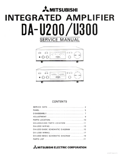 MITSUBISHI hfe mitsubishi da-u200 u300 service en  MITSUBISHI Audio DA-U200 hfe_mitsubishi_da-u200_u300_service_en.pdf