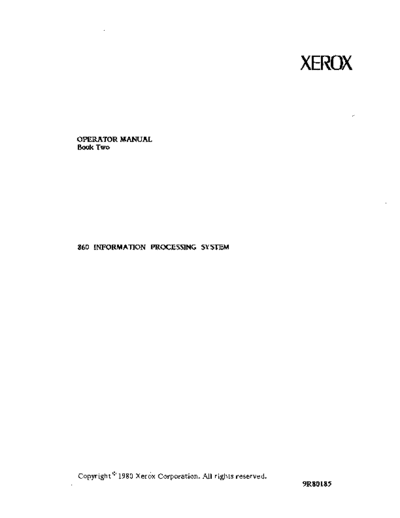 xerox 9R80185 860 Operator Manual Book 2 Sep81  xerox 860 9R80185_860_Operator_Manual_Book_2_Sep81.pdf