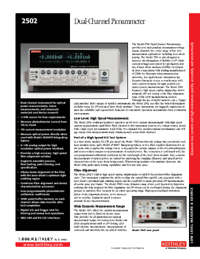 Keithley 2502  Keithley 2502 2502.pdf