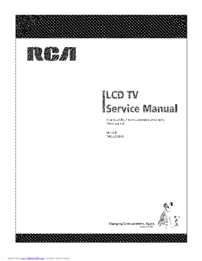 RCA RCA+26LA33RQ+SM  RCA LCD 26LA33RQ RCA+26LA33RQ+SM.pdf