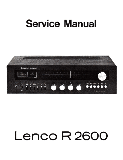 LENCO hfe lenco r-2600 service en  LENCO Audio R-2600 hfe_lenco_r-2600_service_en.pdf