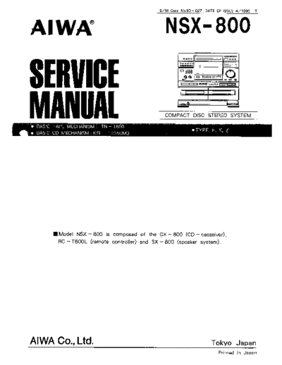 AIWA aiwa nsx-800 service en  AIWA Audio NSX-800 aiwa_nsx-800_service_en.pdf