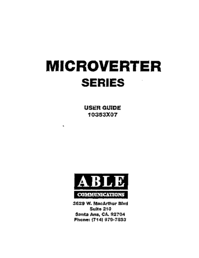 able 10353X07 Microverter Apr85  . Rare and Ancient Equipment able 10353X07_Microverter_Apr85.pdf