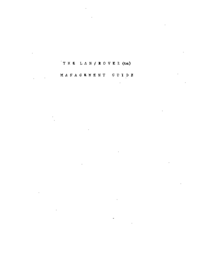 adevco LAN Rover Management Guide 1984  . Rare and Ancient Equipment adevco LAN_Rover_Management_Guide_1984.pdf