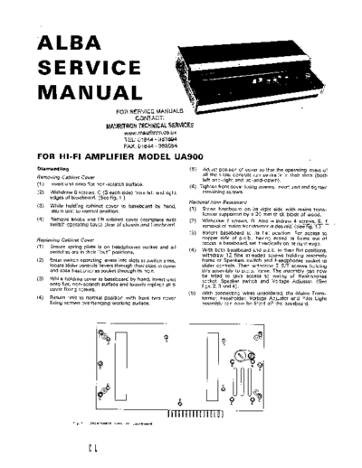 ALARON Alaron UA-900 service manual  . Rare and Ancient Equipment ALARON UA-900 Alaron_UA-900_service_manual.pdf